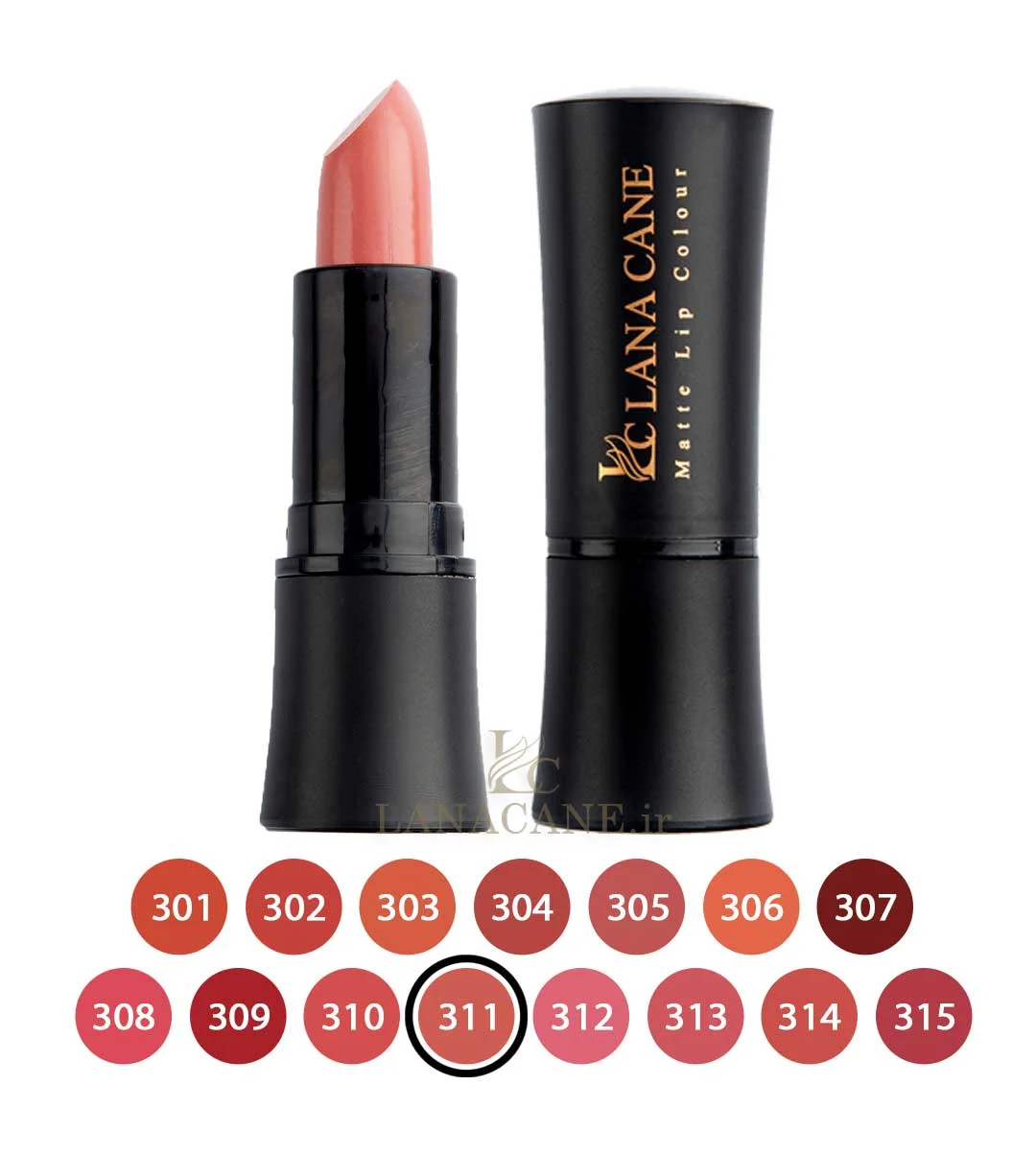 رژ لب جامد لاناکین مدل  MATT LIP COLOUR