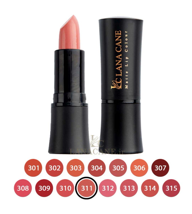 رژ لب جامد لاناکین مدل MATT LIP COLOUR