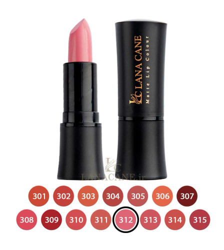 رژ لب جامد لاناکین شماره 312 مدل MATT LIP COLOUR