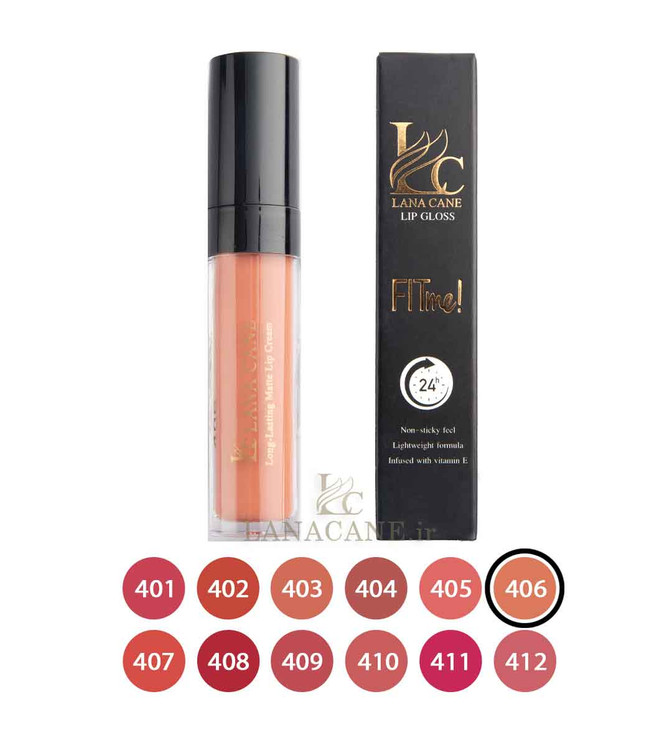 رژ لب مایع لاناکین شماره 406