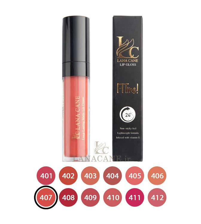 رژ لب مایع لاناکین شماره 407