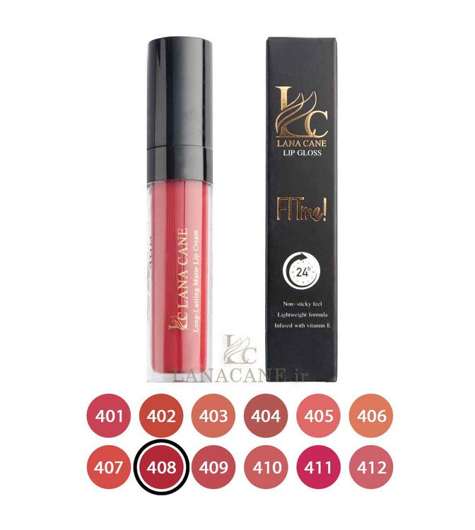 رژ لب مایع لاناکین شماره 408